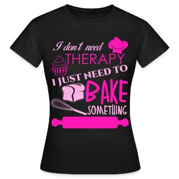 Konditor Bäckerei Konditorei Backen - Frauen T-Shirt - Schwarz - Vorne - AI Model Female 172 dark (172cm)