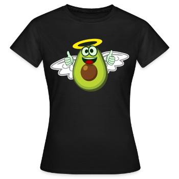 Avocado Angel Avocados - Women's T-Shirt - black - Front - AI Model Female 172 dark (172cm)