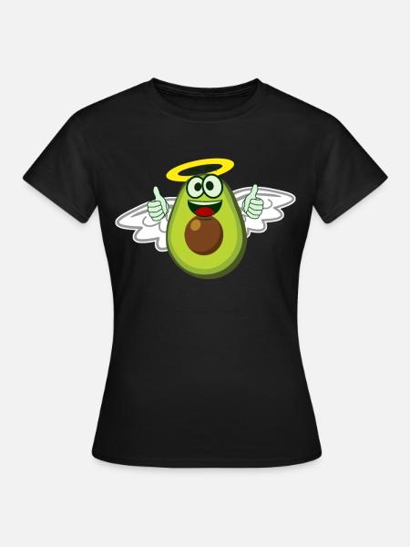 Avocado Angel Avocados - Frauen T-Shirt - Schwarz