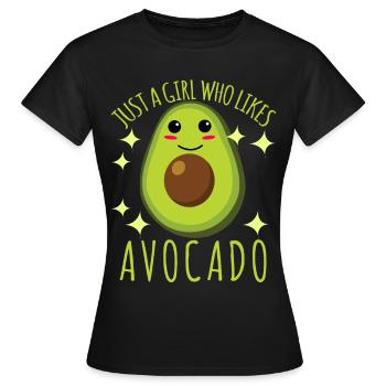 Avocado Girl Avocados - Women's T-Shirt - black - Front - AI Model Female 172 dark (172cm)