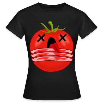 Tomato Cut Tomatoes - Women's T-Shirt - black - Front - AI Model Female 172 dark (172cm)