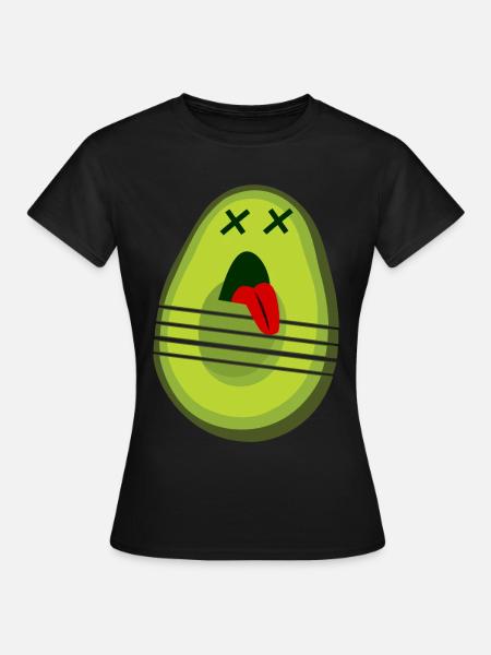 Avocado Cutting Avocados - Frauen T-Shirt - Schwarz