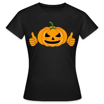 Pumpkin Pumpkins Halloween - Women's T-Shirt - black - Front - AI Model Female 172 dark (172cm)