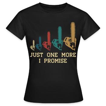 Chain Saw Retro Chainsaw - Women's T-Shirt - black - Front - AI Model Female 172 dark (172cm)