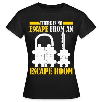 Jeu d’évasion Escape Game - T-shirt Femme - noir - Devant - AI Model Female 172 dark (172cm)