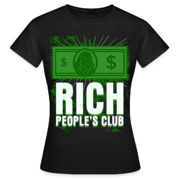 Aktienwirtschaft Kapitalismus Aktien - Frauen T-Shirt - Schwarz - Vorne - AI Model Female 172 dark (172cm)