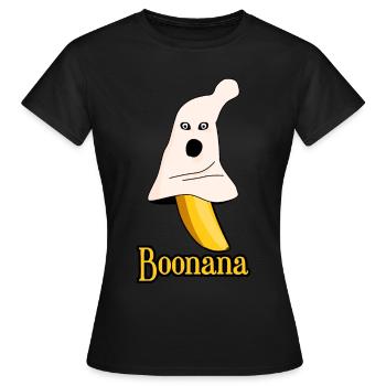 Banane Ghost Bananes - T-shirt Femme - noir - Devant - AI Model Female 172 dark (172cm)