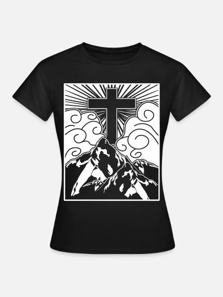 Cross Jesus Christ Christianity - Frauen T-Shirt - Schwarz