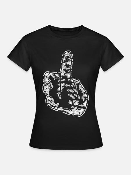 Middle Finger Car Misanthrope - Frauen T-Shirt - Schwarz
