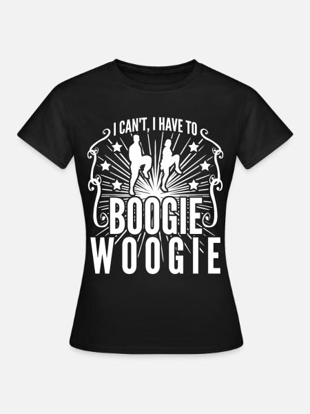 Boogie Woogie Swing Dancing - Frauen T-Shirt - Schwarz