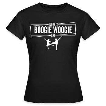 Boogie Woogie Day - Frauen T-Shirt - Schwarz - Vorne - AI Model Female 172 dark (172cm)