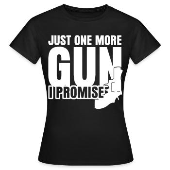 Armes à feu Pistolet Fusil Armes Arme à feu Pistolet - T-shirt Femme - noir - Devant - AI Model Female 172 dark (172cm)