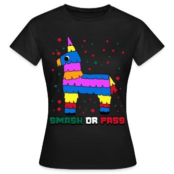 Piñata mexicaine Mexicaines Mexicaines - T-shirt Femme - noir - Devant - AI Model Female 172 dark (172cm)