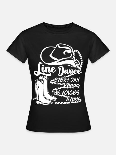 Line Dance - Frauen T-Shirt - Schwarz