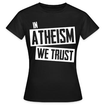 Athéiste Agnostique Athéisme Science - T-shirt Femme - noir - Devant - AI Model Female 172 dark (172cm)