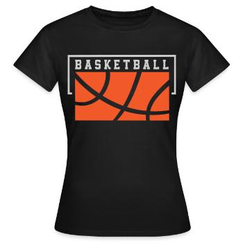 Basketball Basketballer - Frauen T-Shirt - Schwarz - Vorne - AI Model Female 172 dark (172cm)