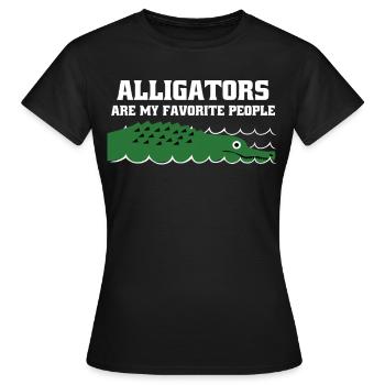 Alligator d’alligator - T-shirt Femme - noir - Devant - AI Model Female 172 dark (172cm)