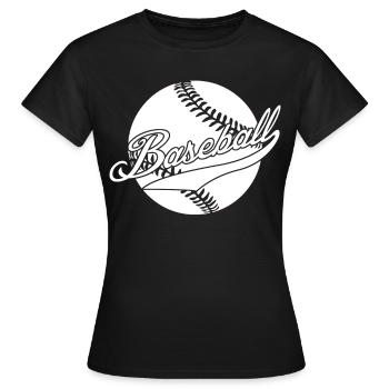 Batte de baseball Joueur de baseball - T-shirt Femme - noir - Devant - AI Model Female 172 dark (172cm)