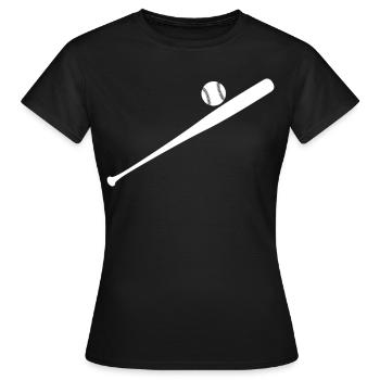 Batte de baseball - T-shirt Femme - noir - Devant - AI Model Female 172 dark (172cm)