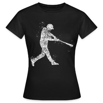 Lanceur de baseball - T-shirt Femme - noir - Devant - AI Model Female 172 dark (172cm)