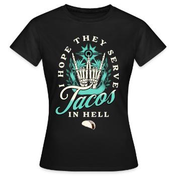 Taco - T-shirt Femme - noir - Devant - AI Model Female 172 dark (172cm)