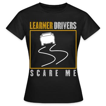 Moniteur d’auto-école Apprenti conducteur - T-shirt Femme - noir - Devant - AI Model Female 172 dark (172cm)