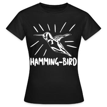 Colibri Bacon Jambon Colibris Colibris - T-shirt Femme - noir - Devant - AI Model Female 172 dark (172cm)