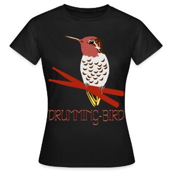 Colibri Pilons Colibris - T-shirt Femme - noir - Devant - AI Model Female 172 dark (172cm)