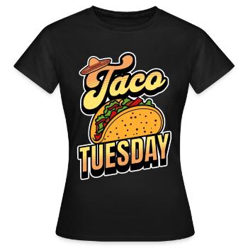 Taco - Frauen T-Shirt - Schwarz - Vorne - AI Model Female 172 dark (172cm)