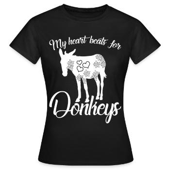 Donkeys Donkey - Women's T-Shirt - black - Front - AI Model Female 172 dark (172cm)