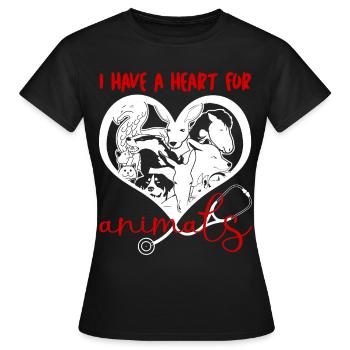Vétérinaire vétérinaire vétérinaire - T-shirt Femme - noir - Devant - AI Model Female 172 dark (172cm)