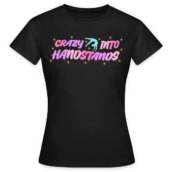 Gymnastics Gymnast Handstands Handstand - Women's T-Shirt - black - Front - AI Model Female 172 dark (172cm)