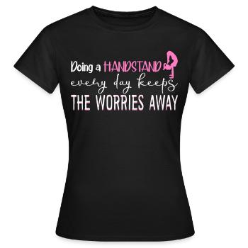 Handstands Handstand Gymnast - Frauen T-Shirt - Schwarz - Vorne - AI Model Female 172 dark (172cm)