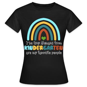 Institutrice d’école maternelle Maternelle Maternelle - T-shirt Femme - noir - Devant - AI Model Female 172 dark (172cm)