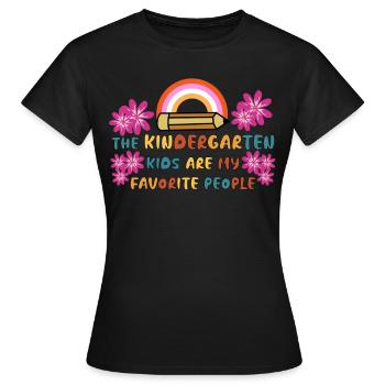 Enseignante de maternelle École maternelle - T-shirt Femme - noir - Devant - AI Model Female 172 dark (172cm)