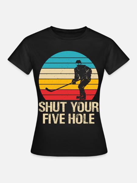 Eishockey - Frauen T-Shirt - Schwarz