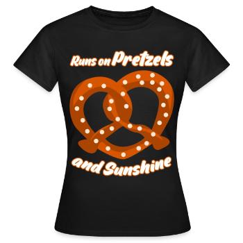 Bretzel - T-shirt Femme - noir - Devant - AI Model Female 172 dark (172cm)