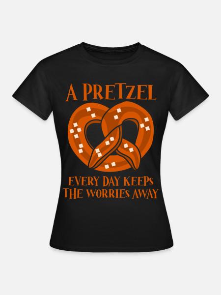 Bavaria Pretzels Pretzel - Frauen T-Shirt - Schwarz