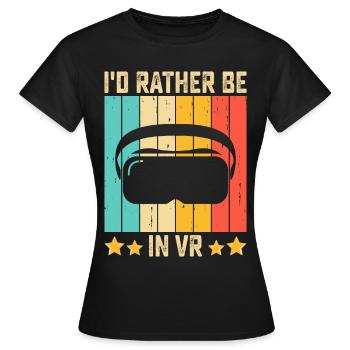 VR Lunettes de Réalité Virtuelle Réalité Virtuelle - T-shirt Femme - noir - Devant - AI Model Female 172 dark (172cm)