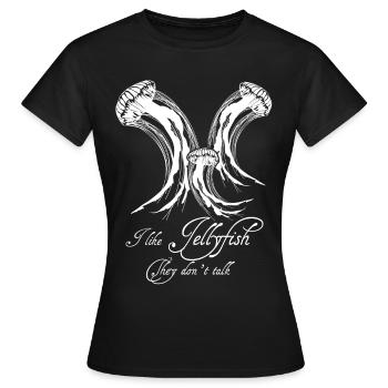 Méduses de méduses de méduses de mer - T-shirt Femme - noir - Devant - AI Model Female 172 dark (172cm)