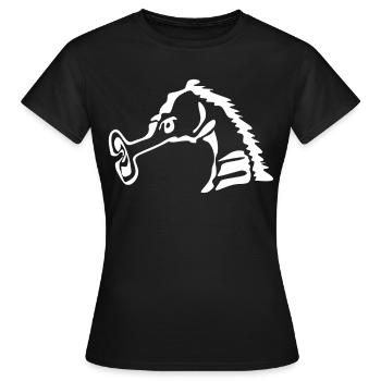 Hippocampes Drôle Hippocampe - T-shirt Femme - noir - Devant - AI Model Female 172 dark (172cm)
