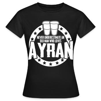 Ayran Doogh Dhallë - Women's T-Shirt - black - Front - AI Model Female 172 dark (172cm)