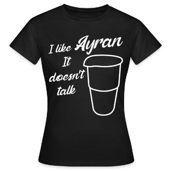 Ayran Doogh - Women's T-Shirt - black - Front - AI Model Female 172 dark (172cm)