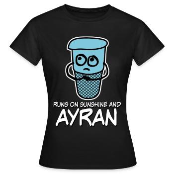 Ayran Funny - Women's T-Shirt - black - Front - AI Model Female 172 dark (172cm)