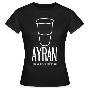 Ayran Dhallë Doogh Dew Avamast Mastaw - Women's T-Shirt - black - Front - AI Model Female 172 dark (172cm)