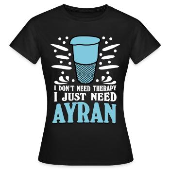 Ayran Therapy - Women's T-Shirt - black - Front - AI Model Female 172 dark (172cm)