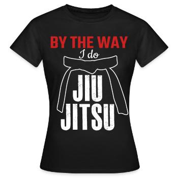 Ju-Jitsu Jiu-Jitsu Brésilien BJJ - T-shirt Femme - noir - Devant - AI Model Female 172 dark (172cm)