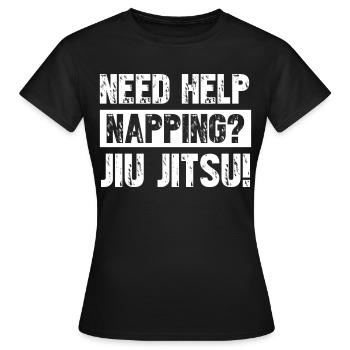 Ju-Jitsu BJJ Jujutsu Jiu-Jitsu - T-shirt Femme - noir - Devant - AI Model Female 172 dark (172cm)