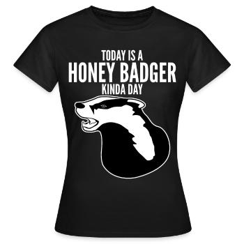 Honey Badgers Honey Badger - Women's T-Shirt - black - Front - AI Model Female 172 dark (172cm)