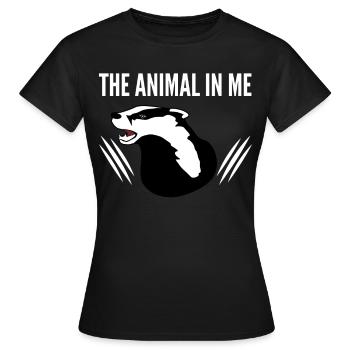 Honey Badger Honey Badgers - Women's T-Shirt - black - Front - AI Model Female 172 dark (172cm)